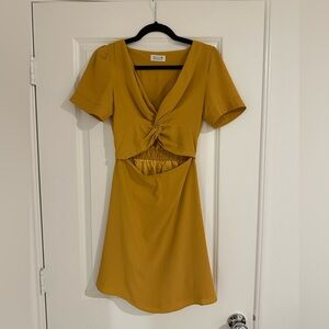 Molly Bracken mini mustard dress